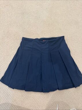 Wilson Navy Pleated Skirt